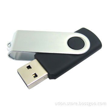 Top Sale Classic Swivel USB Flash Drive with 512MB to 32GB Capacity, Free Logo and Package